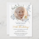 Search for surprise 70 birthday invitations Modern elegant