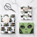 Search for sasquatch wrapping paper Alien