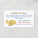 Search for pet reptile business cards Python