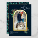 Search for gold script christmas cards Botanical