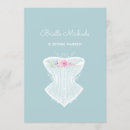 Search for corset bridal shower invitations Vintage