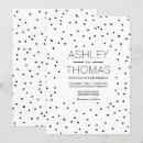 Search for polka dot wedding invitations Typography