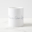 Search for give up mugs Inspirational