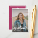 Search for graduation party enclosure cards Script typography