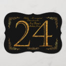 Search for 24th birthday invitations Black