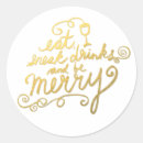 Search for eat drink be merry stickers Typography