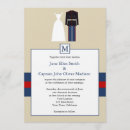 Search for marine wedding invitations Simple