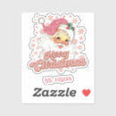 Search for vintage christmas stickers Typography