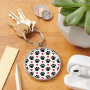 Search for red cat rounded key rings Pattern of paws