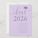 Search for purple graduation invitations Simple
