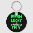 Search for st patricks birthday key rings Leprechaun