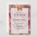Search for rose gold surprise party invitations Elegant