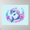 Search for cute dolphin posters Under the sea