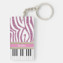 Search for pink zebra key rings Pattern