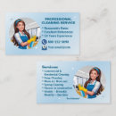 Search for cartoon houses business cards Housekeeper