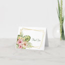 Search for hawaiian wedding thank you cards Floral