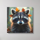 Search for racoon canvas prints Cute