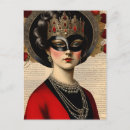 Search for masquerade postcards Red