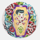 Search for tattooed girl stickers Skull