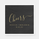Search for black and gold napkins Cheers