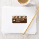 Search for cafe return address labels Coffee shop