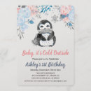 Search for penguin birthday invitations Snowflakes