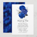 Search for royal blue silver bridal shower invitations Floral