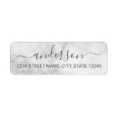 Search for white marble return address labels Elegant