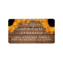 Search for sunflowers return address labels Yellow sunflower