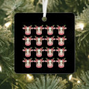 Search for cow christmas tree decorations Santa