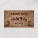 Search for cowboy boots business cards Country