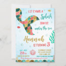 Search for pink and teal birthday invitations Splish splash