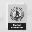 Search for bigfoote invitations Sasquatch
