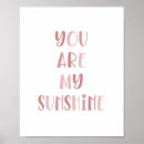 Search for playroom art You are my sunshine