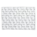 Search for love pillowcases Black and white