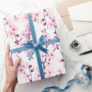 Search for blossoms wrapping paper white