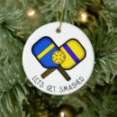 Search for pickleball christmas tree decorations Yellow