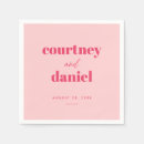 Search for trendy wedding napkins Colourful