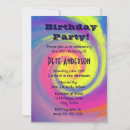 Search for psychedelic party invitations Colourful