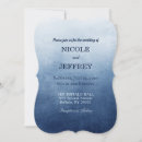 Search for blue ombre wedding invitations Navy