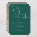 Search for emerald green birthday invitations Calligraphy script