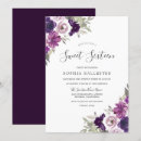 Search for violet sweet 16 invitations Purple