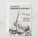 Search for music festival birthday invitations Rock