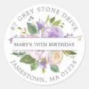 Search for purple birthday return address labels Green