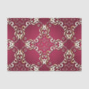 Search for burgundy and gold tissue paper Damask