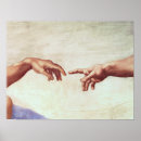 Search for michelangelo posters Hand of god
