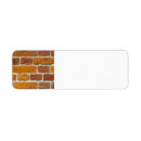 Search for brick wall return address labels Pattern