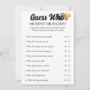 Search for games baby shower invitations Guess who