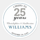 Search for 25th silver wedding stickers Anniversary