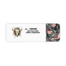 Search for cow print return address labels Blue